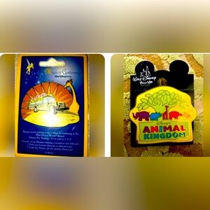 NWT Walt Disney World Animal Kingdom Safari Celebration 2 Pins Brooches Set